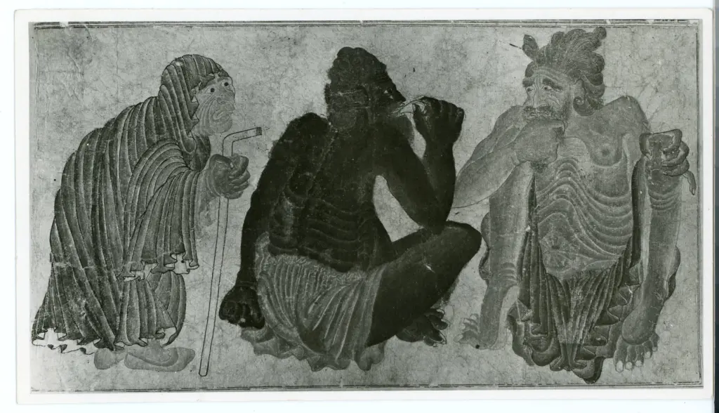 Siyah Qalam , Figura di anziano, Figure antropomorfe