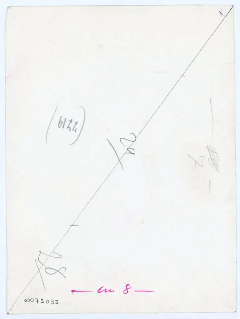 Anonimo , Disegno di Mehmet Siyah Kalem detto Penna Nera nell'Album del Conquistatore, Istambul, Biblioteca del Palazzo di Topkapi. , retro