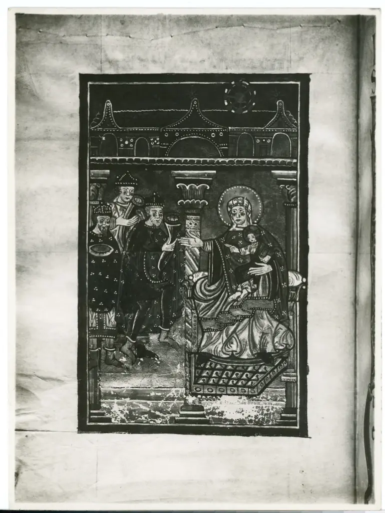 Padova - Duomo - Sagrestia dei Canonici - Codice di Isidoro - Adorazione dei Magi - , fronte