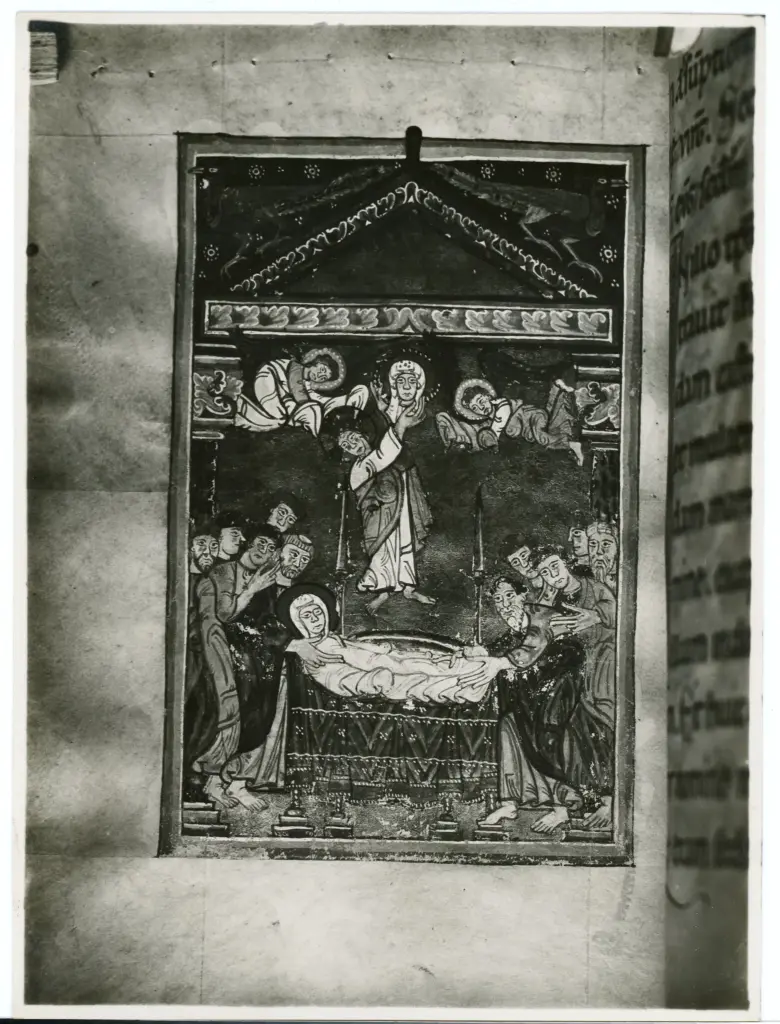 Padova - Duomo - Sagrestia dei Canonici - Codice di Isidoro - Morte della Vergine - , fronte