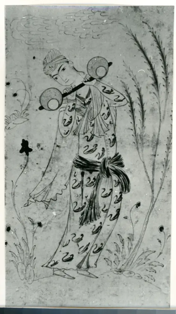 Anonimo , Miniature - Art persan. - XVIe-XVIIe si&egrave;cle - (Collection de M. de Golubev. - Paris) , fronte