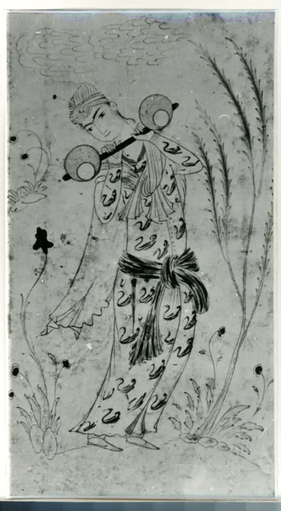 Anonimo , Miniature - Art persan. - XVIe-XVIIe si&egrave;cle - (Collection de M. de Golubev. - Paris) , fronte