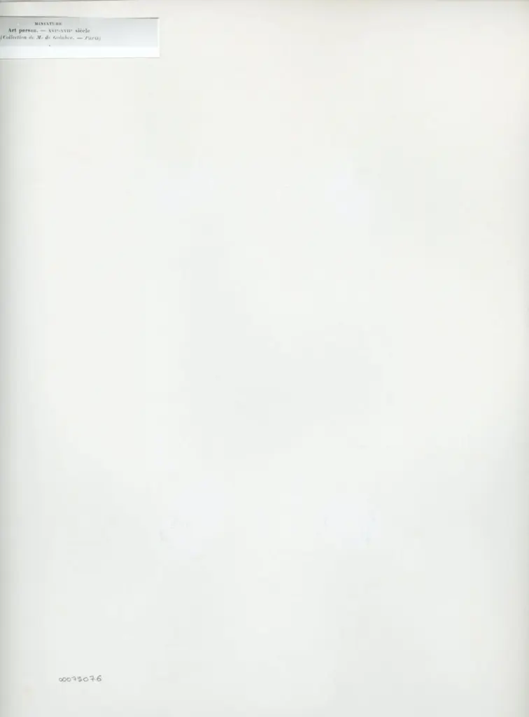 Anonimo , Miniature - Art persan. - XVIe-XVIIe si&egrave;cle - (Collection de M. de Golubev. - Paris) , retro