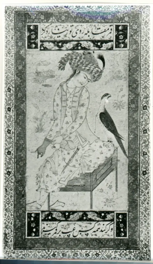 Anonimo , Miniature - Art persan. - XVIe-XVIIe si&egrave;cle - (Collection de M. Ch. Read. - Londres) , fronte