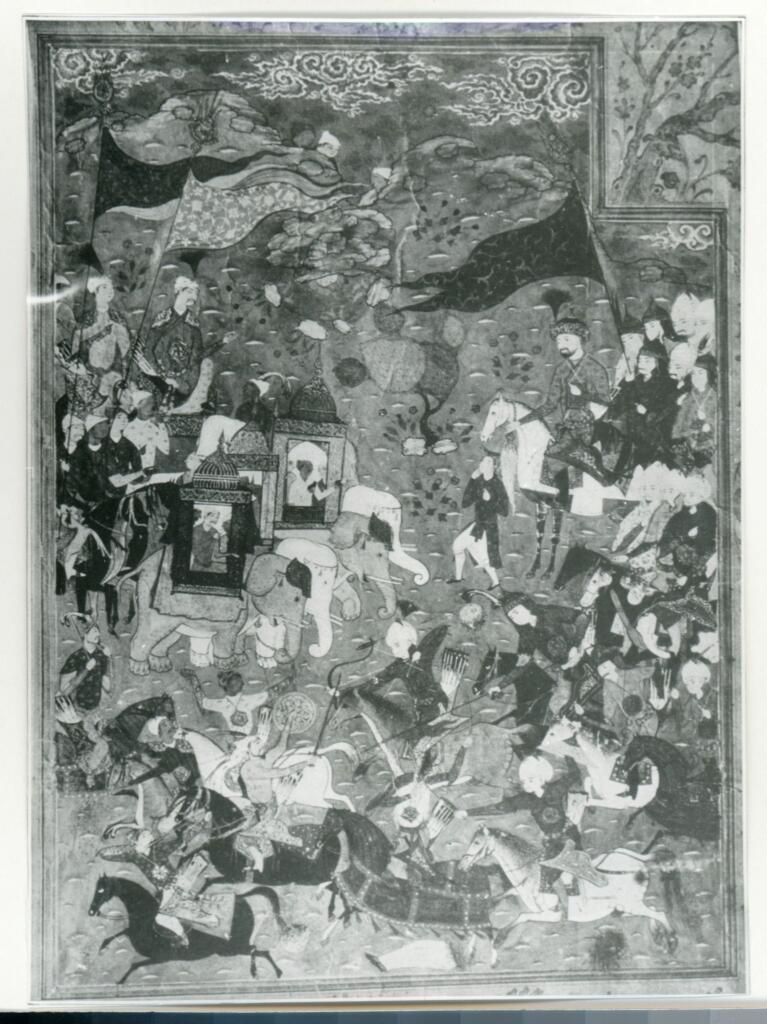 Anonimo , Miniature persane - XVIe siècle - (Collection de M. R. Koechlin) , fronte