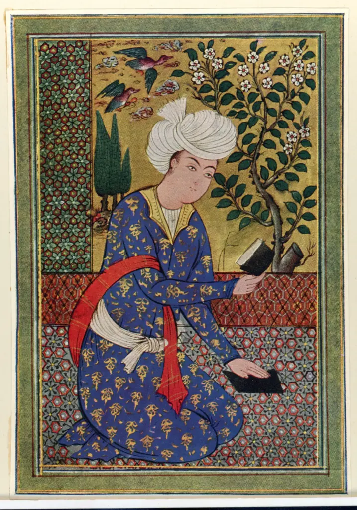 Anonimo , Uomo seduto che legge