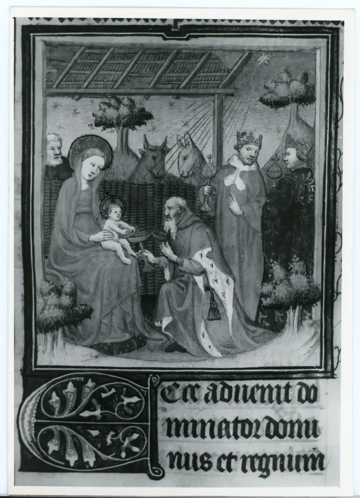 Maestro delle Ore del maresciallo Boucicaut, attr. - sec. XV, primo quarto - Lucca, Biblioteca Statale, ms. 3122, f. 25r, particolare , fronte