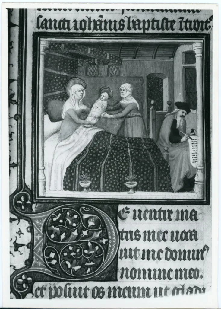 Maestro delle Ore del maresciallo Boucicaut, attr. - sec. XV, primo quarto - Lucca, Biblioteca Statale, ms. 3122, f. 246v, particolare , fronte