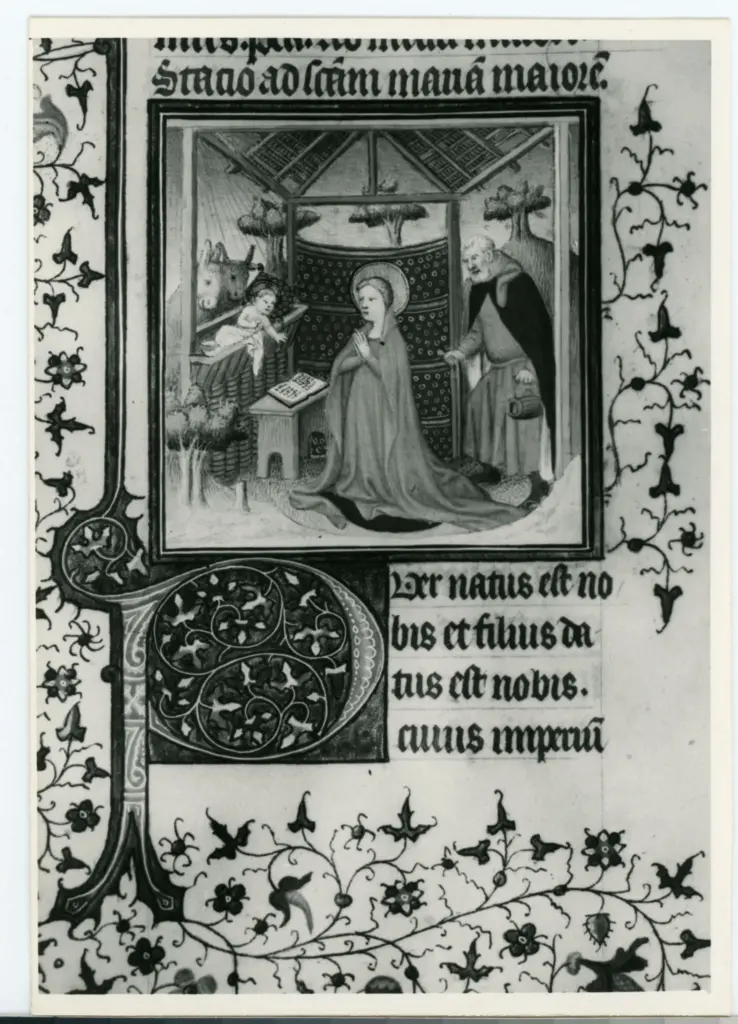 Maestro delle Ore del maresciallo Boucicaut, attr. - sec. XV, primo quarto - Lucca, Biblioteca Statale, ms. 3122, f. 17v, particolare , fronte