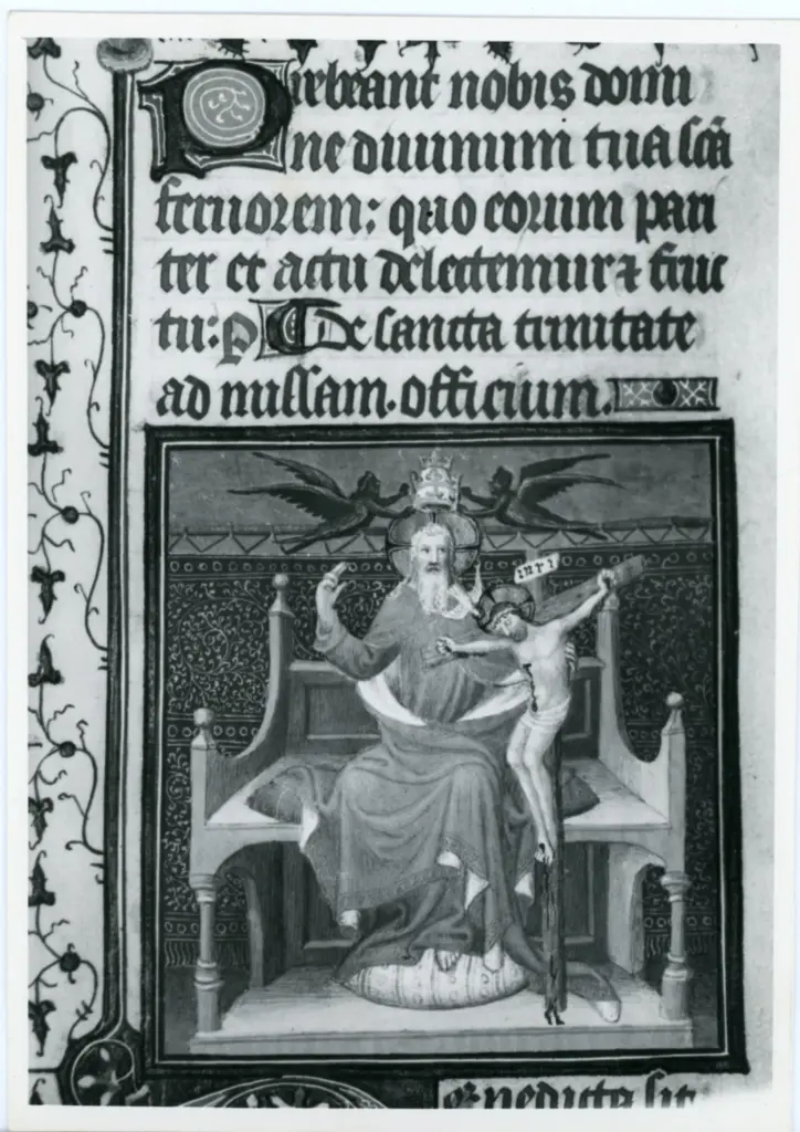 Maestro delle Ore del maresciallo Boucicaut, attr. - sec. XV, primo quarto - Lucca, Biblioteca Statale, ms. 3122, f. 187r, particolare , fronte