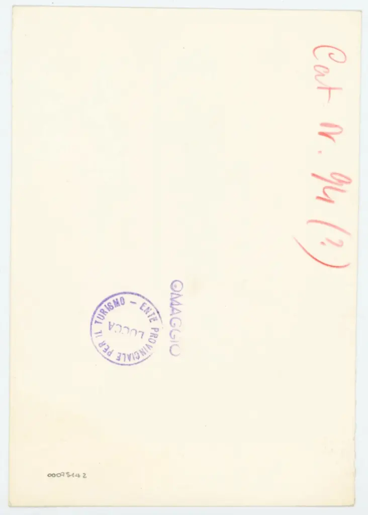 Ente Provinciale per il Turismo - Lucca , Ente Provinciale per il Turismo - Lucca, Maestro delle Ore del maresciallo Boucicaut, attr. - sec. XV, primo quarto - Lucca, Biblioteca Statale, ms. 3122, f. 261r, particolare , retro