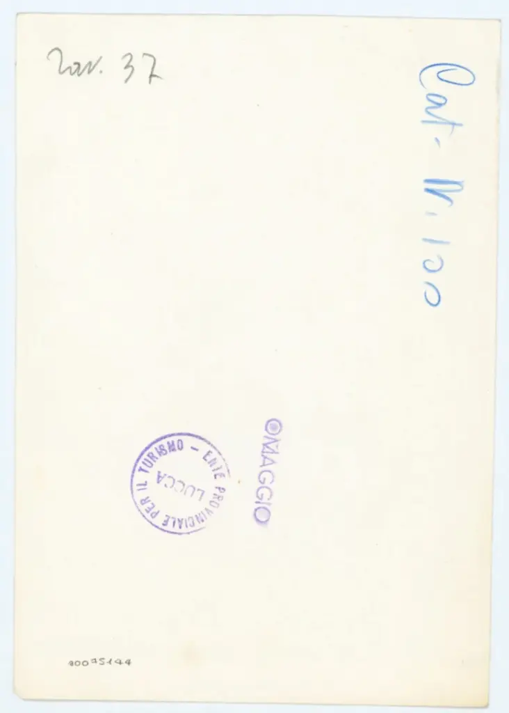 Ente Provinciale per il Turismo - Lucca , Ente Provinciale per il Turismo - Lucca, Maestro delle Ore del maresciallo Boucicaut, attr. - sec. XV, primo quarto - Lucca, Biblioteca Statale, ms. 3122, f. 246v, particolare , retro