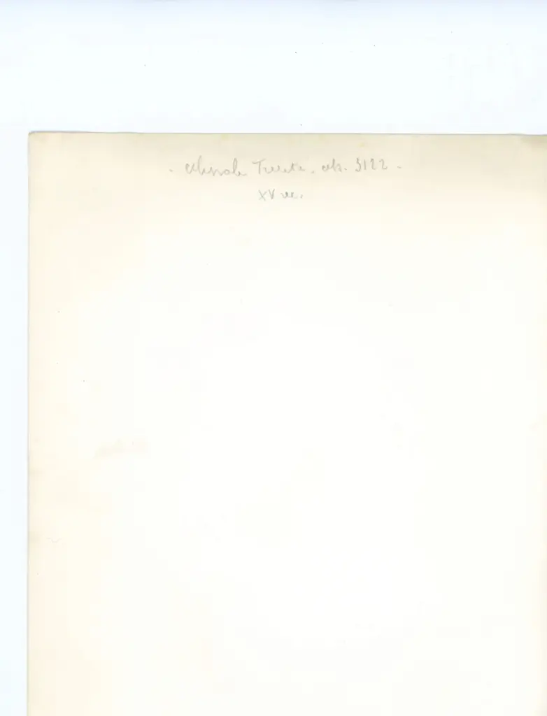 Anonimo , Messale Trenta, Ms. 3122 - XV sec. , retro