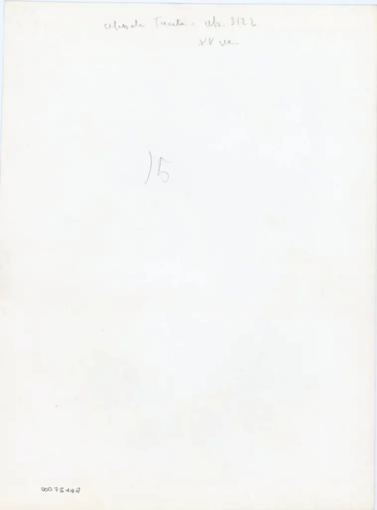 Ente Provinciale per il Turismo - Lucca , Messale Trenta - Ms. 3122 - XV sec. , retro