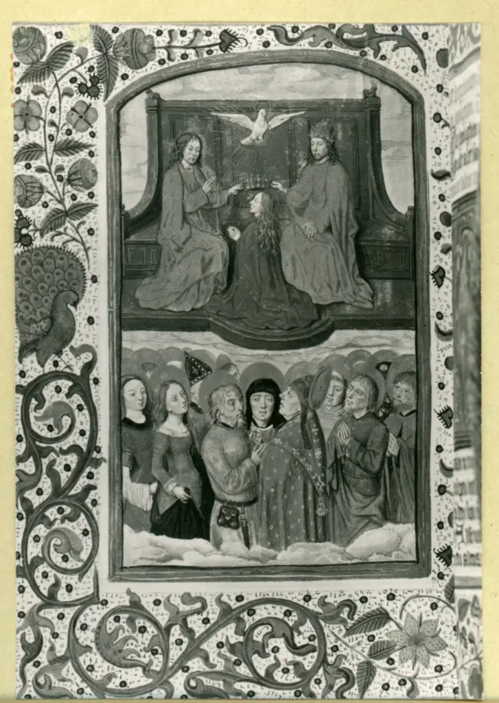 Anonimo , Anonimo - sec. XV - Libro d'Ore, una pagina miniata , fronte