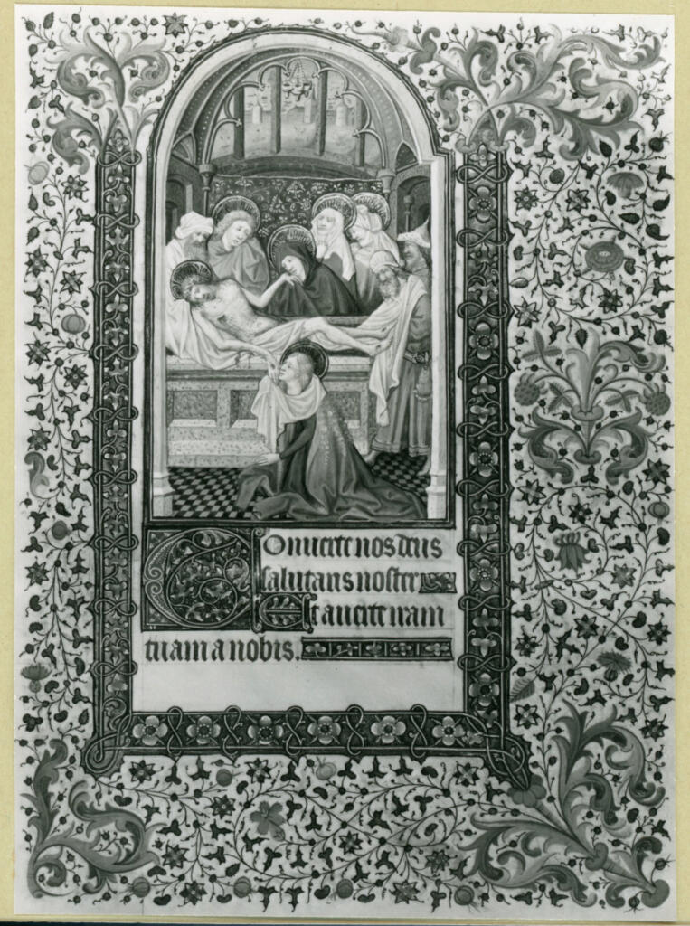 Anonimo , Maestro di Bedford, attr. - sec. XV, ca. 1440 - Londra, British Library, ms. Additional 82945 (Wardington Hours), una pagina miniata