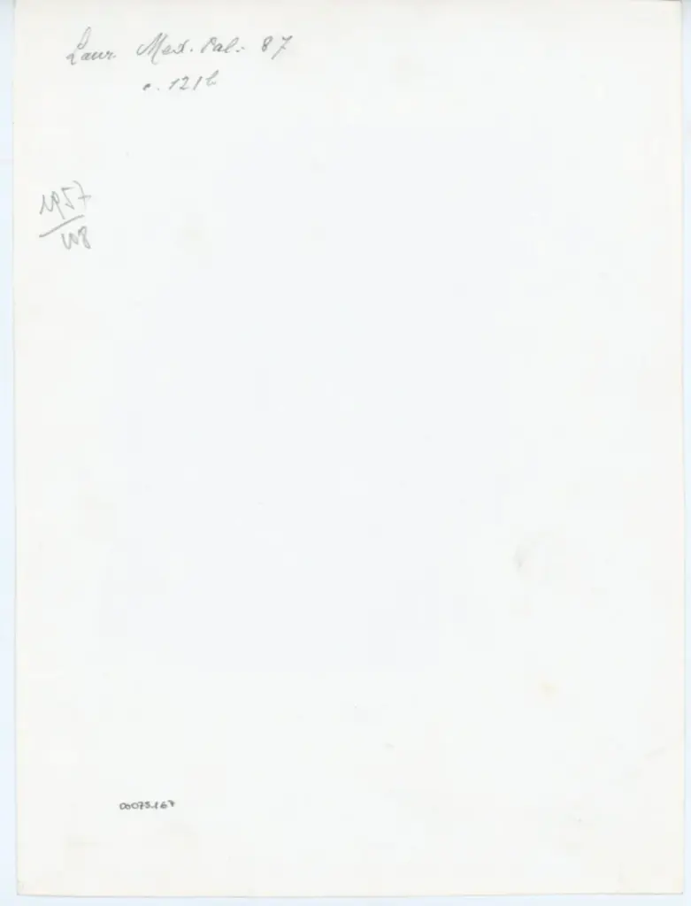 Anonimo , Laur. Med. Pal. 87 - c. 121b , retro