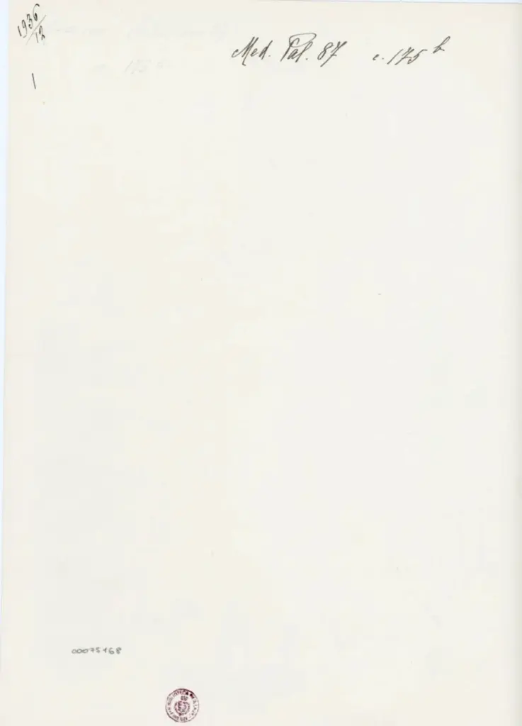 Anonimo , Med. Pal. 87 - c. 175b , retro