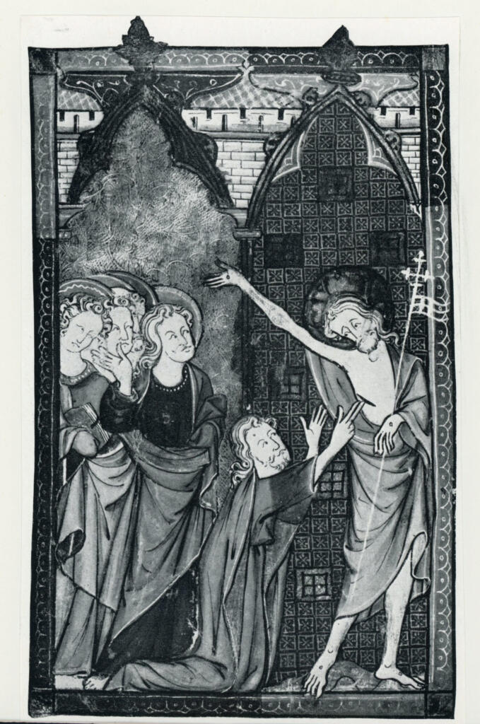 Anonimo , Oxford, Bodleian Library - Ms Gough liturg. 8, fol. 50v. - c. 1300 - , fronte