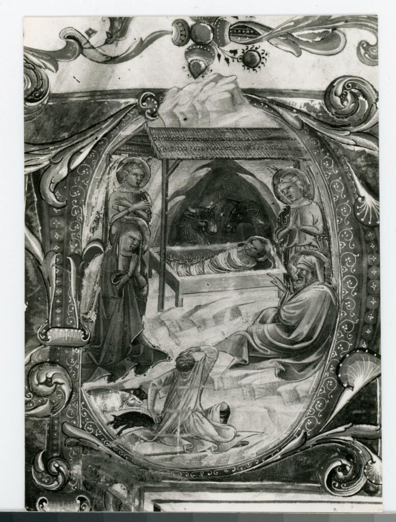 Gabinetto Fotografico della Soprintendenza Speciale per il Patrimonio Storico, Artistico ed Etnoantropologico e per il Polo Museale della città di Firenze , Bartolomeo di Fruosino - 1435 - Prato, Archivio Storico Diocesano, Archivio del Capitolo della Cattedrale, ms. 6 (già C), particolare di un foglio , fronte