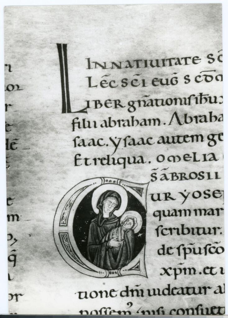 Gabinetto Fotografico della Soprintendenza Speciale per il Patrimonio Storico, Artistico ed Etnoantropologico e per il Polo Museale della città di Firenze , Anonimo - sec. XII, secondo quarto - Prato, Biblioteca Roncioniana, ms. Q.VIII.2 (2), f. 176r, particolare , fronte