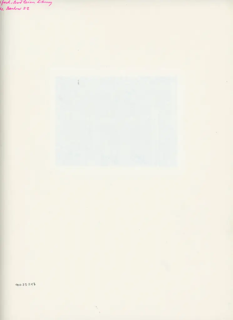 Anonimo , Oxford, Bodleian Library - Ms. Barlow 22 , retro