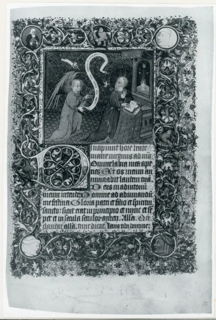 Anonimo , Livre d'heures di Henry Beauchamp - duca di Warwick - Inglese, v. 1450. - ex Dyson Perrins , retro
