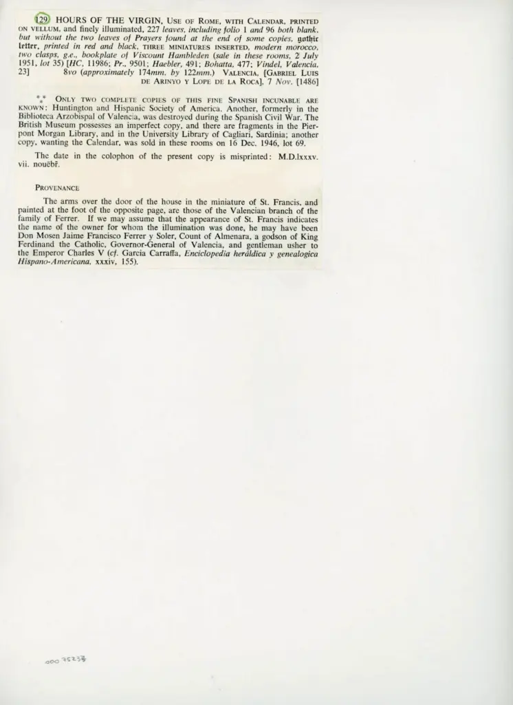 Anonimo , Anonimo - 1486 - Incunabolo, due pagine miniate , retro
