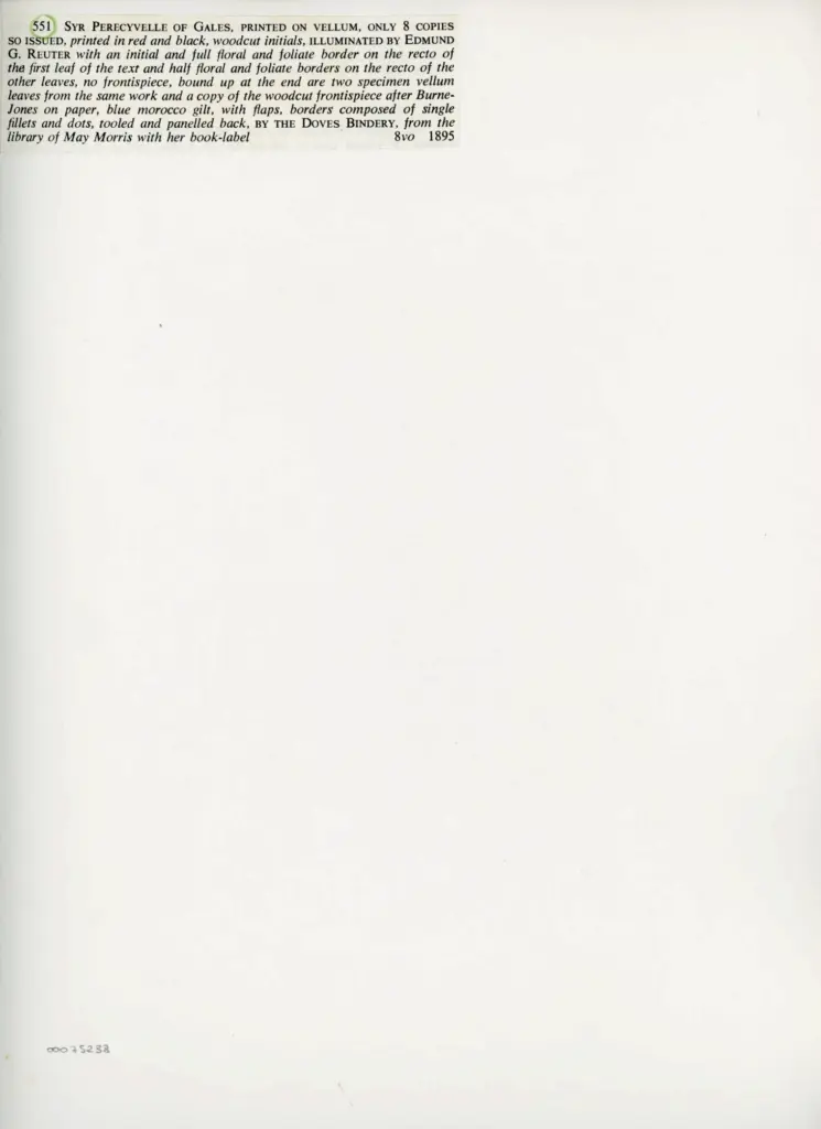 Anonimo , Syr Perecyvelle of Gales, printed on vellum , retro