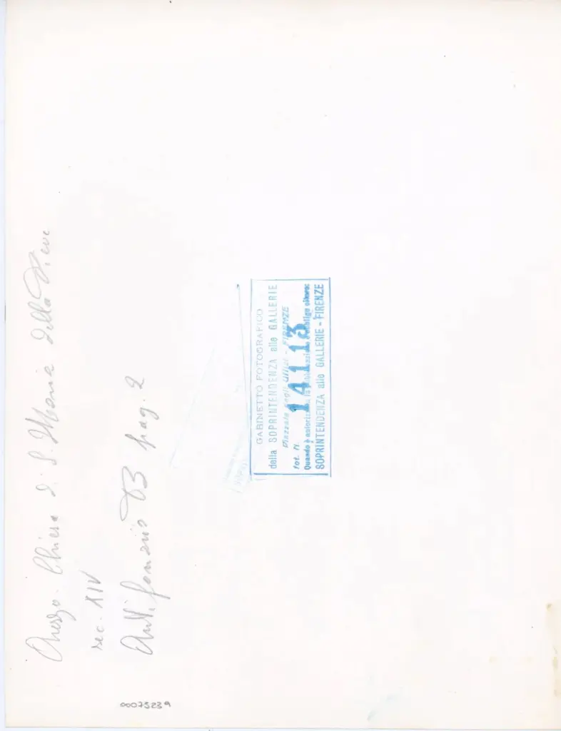 Gabinetto Fotografico della Soprintendenza Speciale per il Patrimonio Storico, Artistico ed Etnoantropologico e per il Polo Museale della citt&agrave; di Firenze , Arezzo. Chiesa di S. Maria della Pieve - sec. XIV - Antifonario B pag. 2 , retro