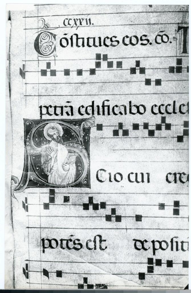 Gabinetto Fotografico della Soprintendenza Speciale per il Patrimonio Storico, Artistico ed Etnoantropologico e per il Polo Museale della città di Firenze , Arezzo. Duomo - sec. XIII - Messale E pag. 58 , fronte