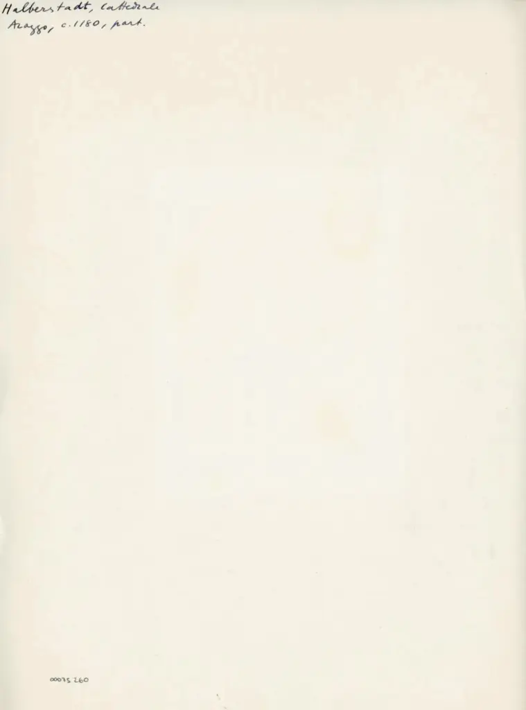 Anonimo , Halberstadts, Cattedrael - Arazzo, c. 1180, part. , retro