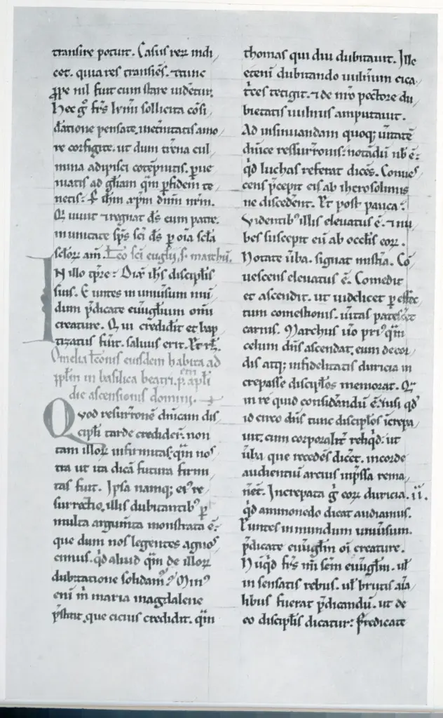 Anonimo , Homilia in Evangelia, di Gregorio Magno - Ms. perg. cc. 132 - Nord Italia, XIII sec. (attr.) , fronte