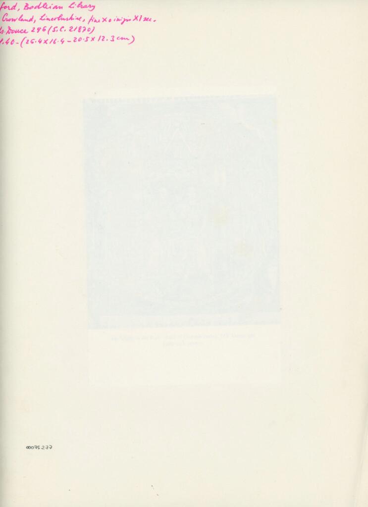 Anonimo , Oxford, Bodleian Library - ms. Douce 296 (S.C. 21870) - fol. 40 , retro
