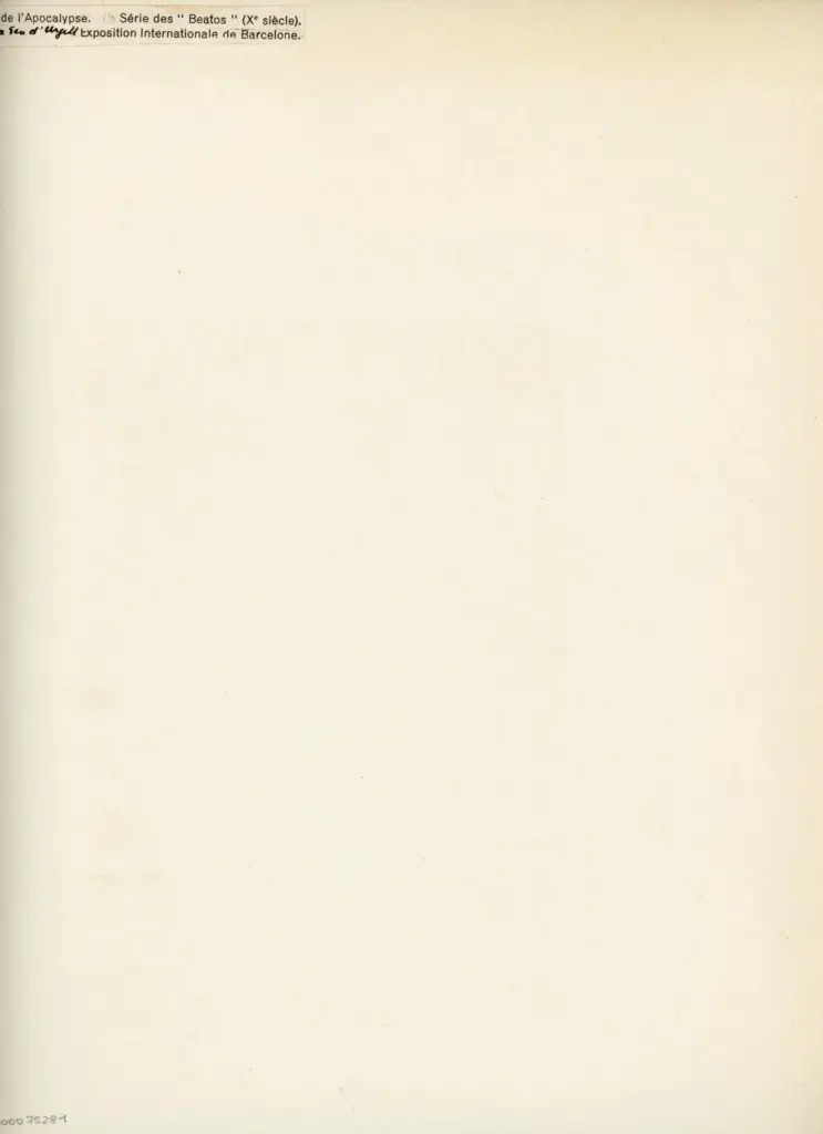 Anonimo , Page du Codex de l'Apocalypse. S&eacute;rie des "Beatos" (xe si&egrave;cle) , retro