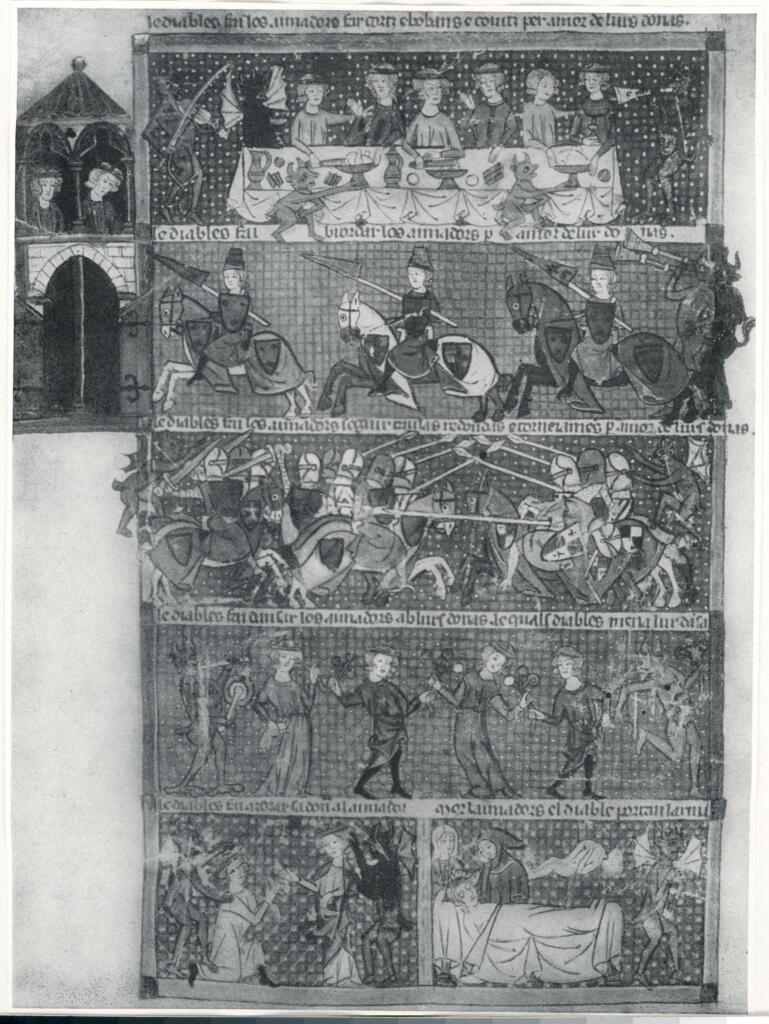 Anonimo , Monasterio de El Escorial. Página en miniatura del Códice Emi - comenzó a ser escrito por Velasco en el año 976, en la Biblioteca , fronte