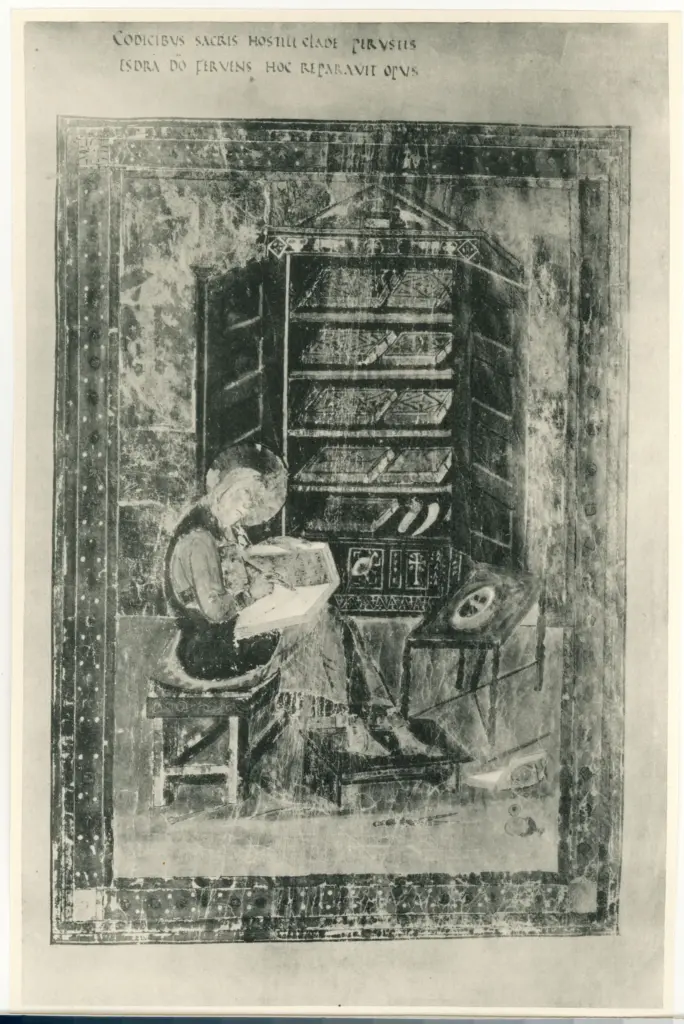 Anonimo , Vetus et Novum Testamentum./ Cod. membr. saec. VII.-VIII./ Laur. Amiatinus I. , fronte