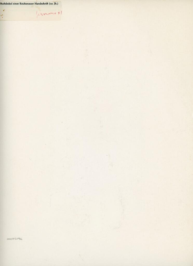 Anonimo , Buchdeckel einer Reichenauer Handschrift (10. Jh.) , retro