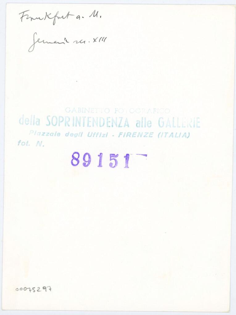 Gabinetto Fotografico della Soprintendenza Speciale per il Patrimonio Storico, Artistico ed Etnoantropologico e per il Polo Museale della città di Firenze , Anonimo tedesco - sec. XIII - manoscritto tedesco, una pagina miniata , retro