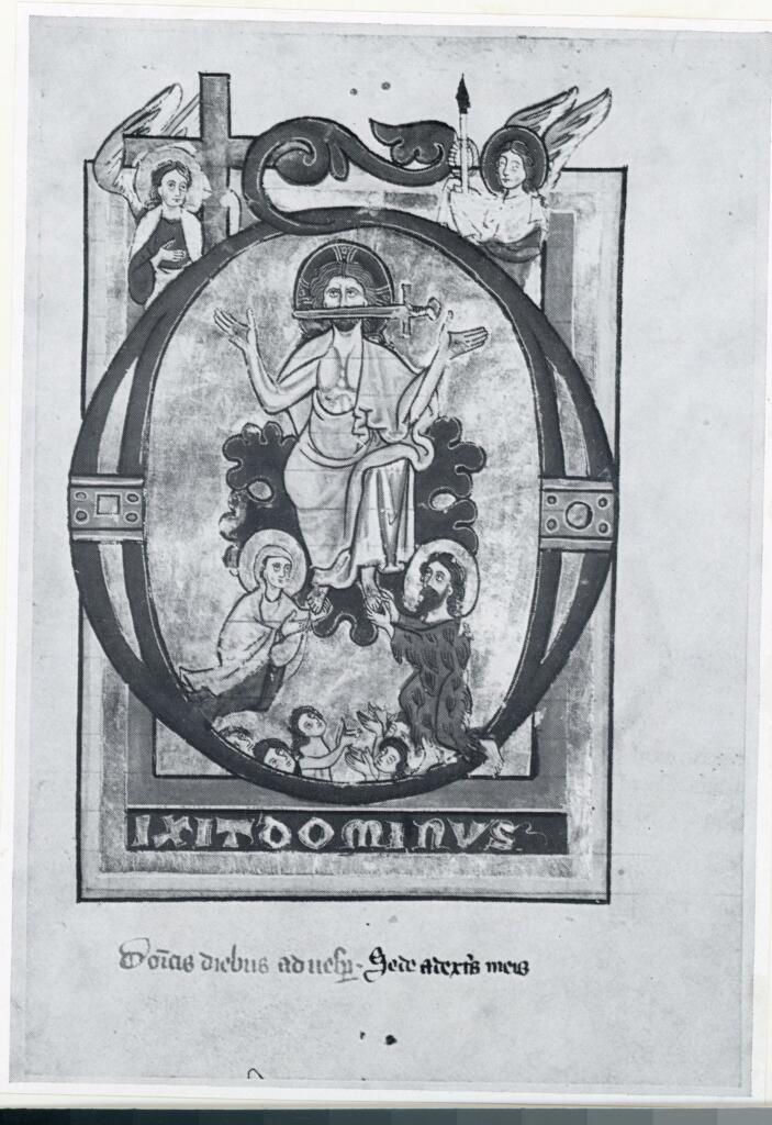 Anonimo , Anonimo - Scuola di Salisburgo - sec. XIII - Salterio - una pagina miniata , fronte