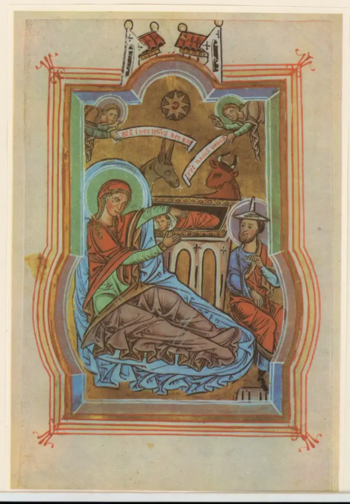 Anonimo , Anonimo - sec. XIII, ca. 1220 - Manoscritto, Nativit&agrave; , fronte