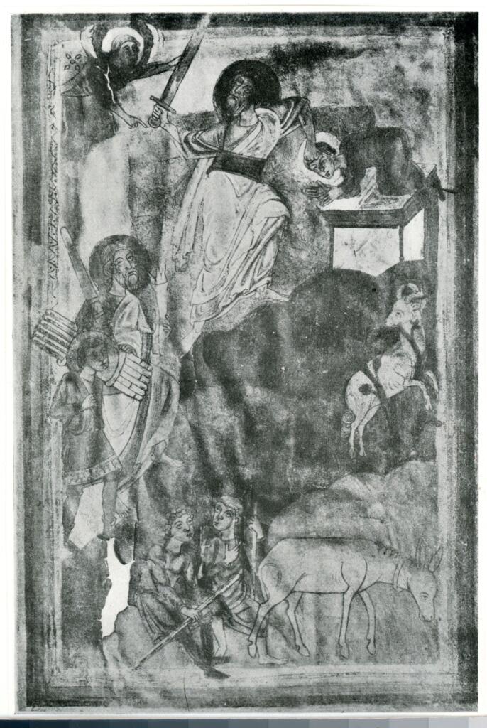 Anonimo , Sacrifice d'Abraham. Miniature Wittert. (recto) , fronte