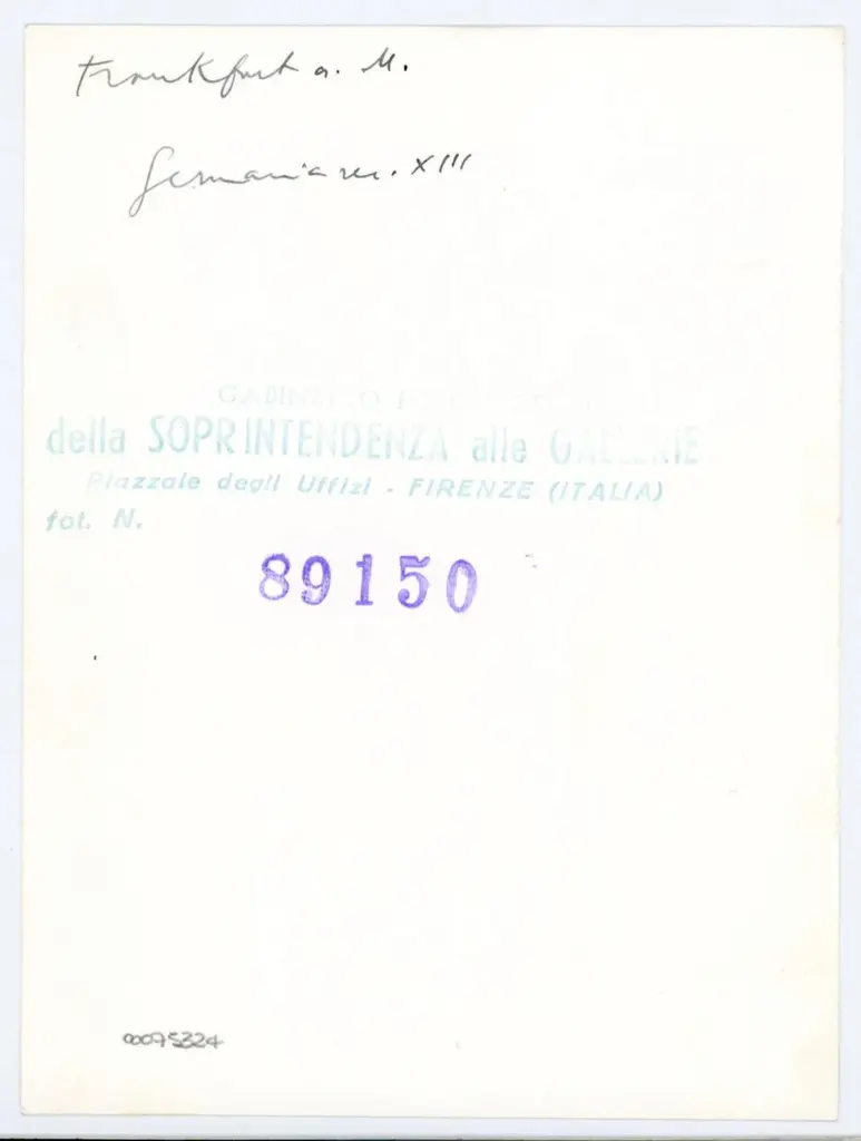 Gabinetto Fotografico della Soprintendenza Speciale per il Patrimonio Storico, Artistico ed Etnoantropologico e per il Polo Museale della città di Firenze , Anonimo tedesco - sec. XIII - manoscritto, una pagina miniata , retro