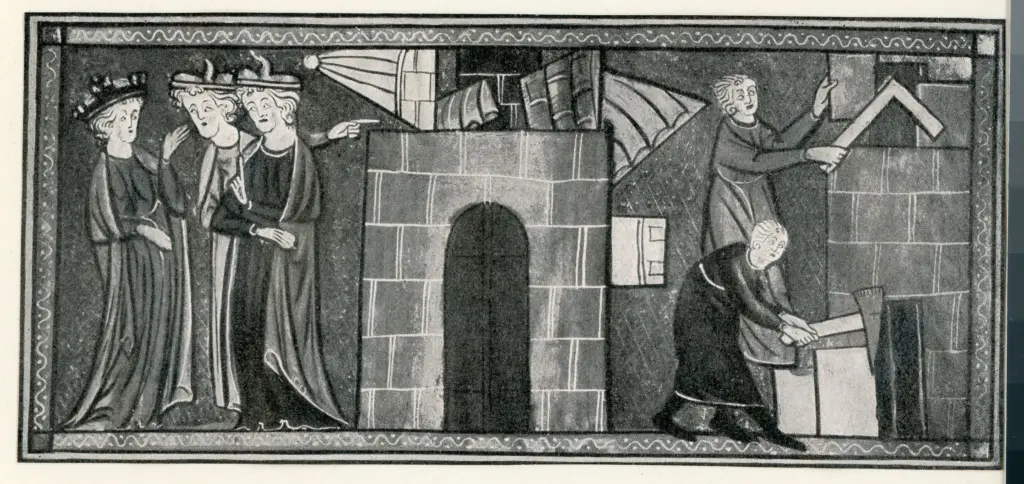 Anonimo , La Tour du roi Boctus - Roman de Sidrac - Bibl. Nat. Paris - Ms. fr. 24395 f. 1. , fronte