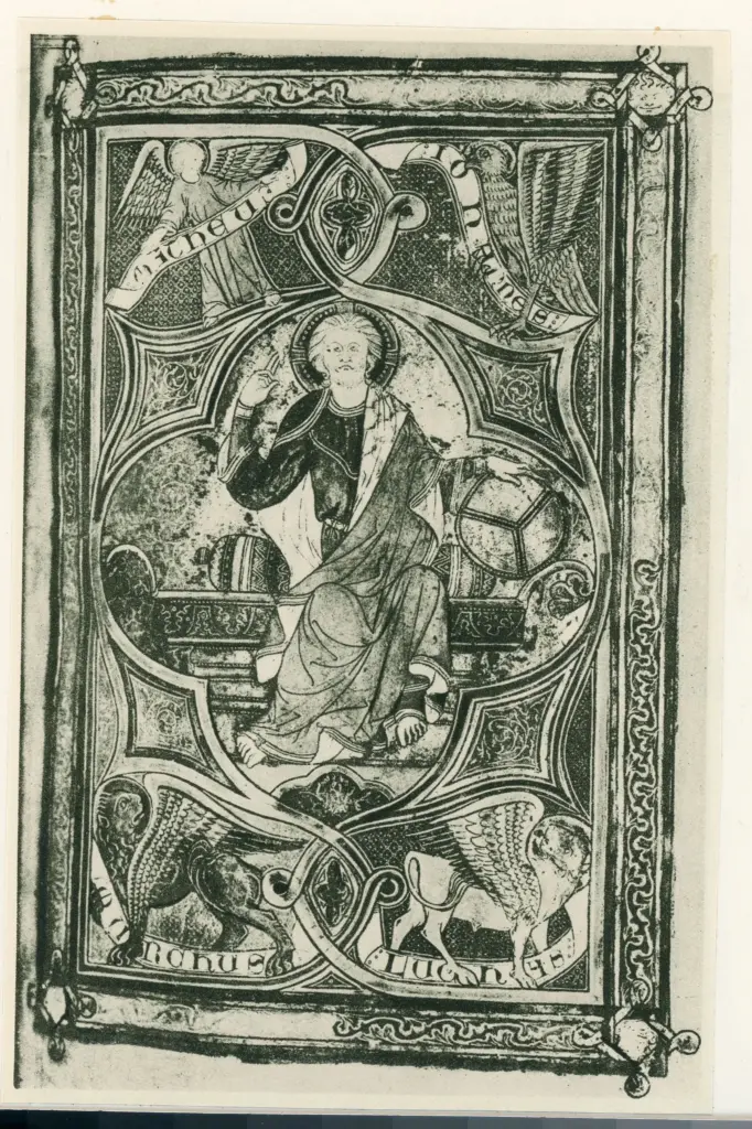 Anonimo , Le Christ de Majest&eacute;. - Missel des Dominicains de Toulouse. (XIIIe si&egrave;cle). - Biblioth&egrave;que de Toulouse , fronte