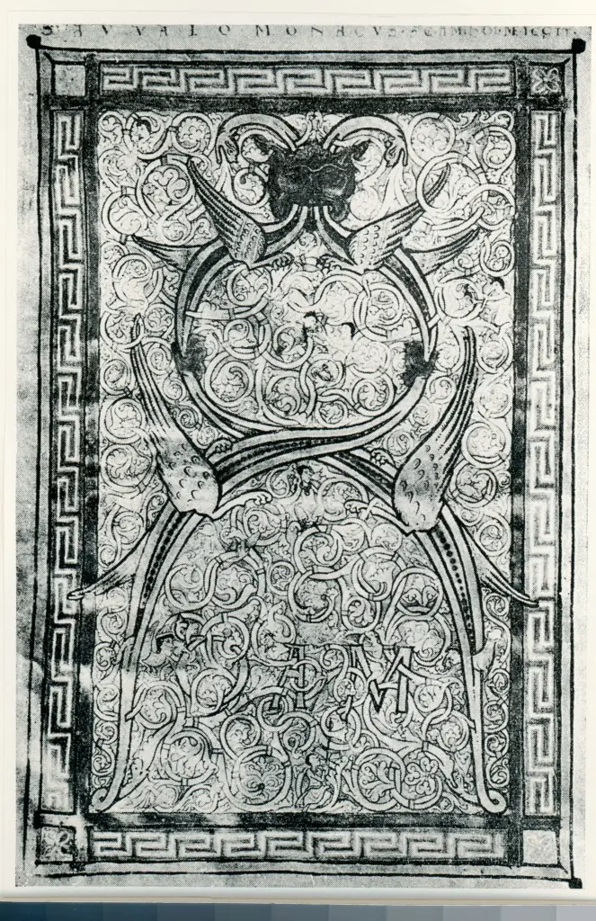 Anonimo , Frontispice du 4e volume de la Bible. - (Valenciennes Ms 4, f&deg; 4 v&deg;) , fronte