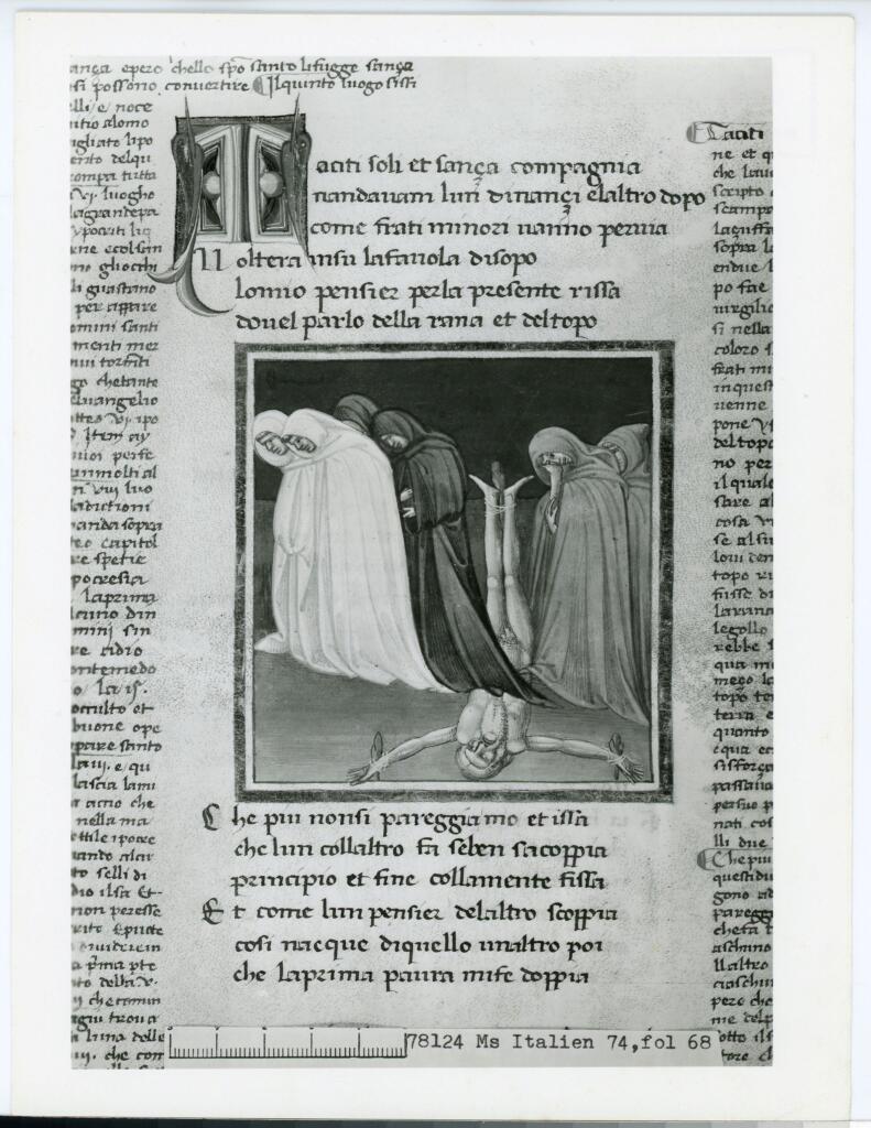 Bibliothèque nationale de France , Anonimo - sec. XV - Parigi, Bibliothèque nationale de France, ms. Italien 74, fol. 68 , fronte