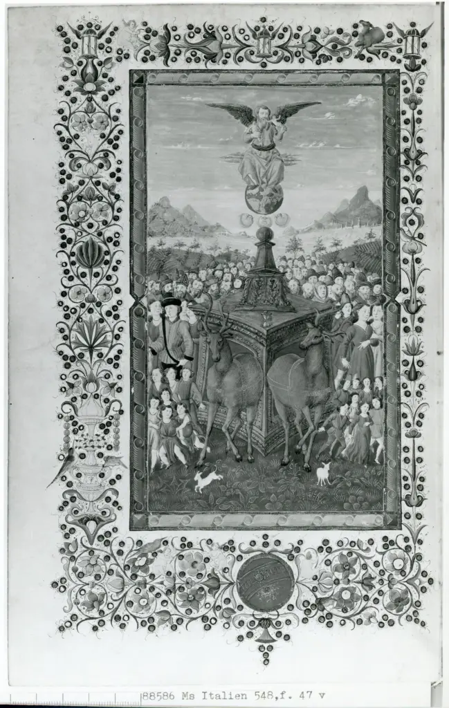 Biblioth&egrave;que nationale de France , Francesco di Antonio del Chierico - sec. XV, ultimo quarto - Parigi, Biblioth&egrave;que nationale de France, ms. Italien 548, f. 47v , fronte