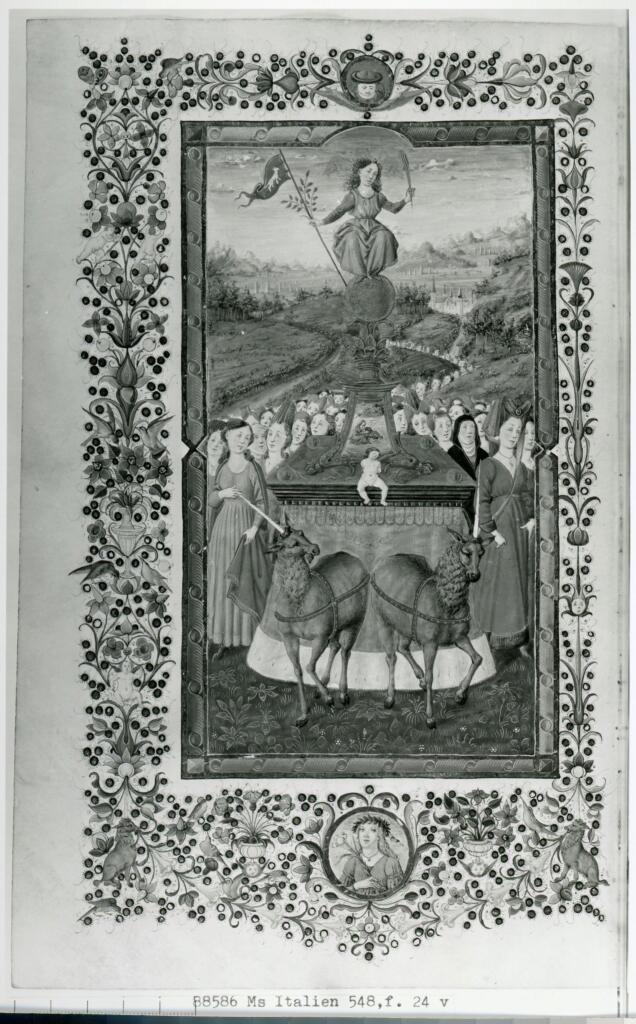Bibliothèque nationale de France , Francesco di Antonio del Chierico - 1476 - Parigi, Bibliothèque nationale de France, ms. Italien 548, f. 24v , fronte