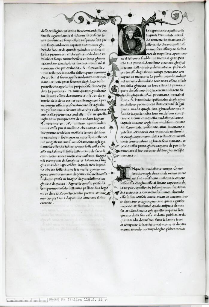 Anonimo , Anonimo - 1432 - Parigi, Bibliothèque nationale de France, ms. Italien 118, f. 22v